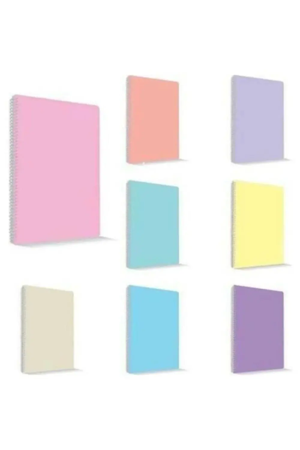 My Note Flex Pastel A4 60 Yaprak Kareli Spiralli Plastik Kapak