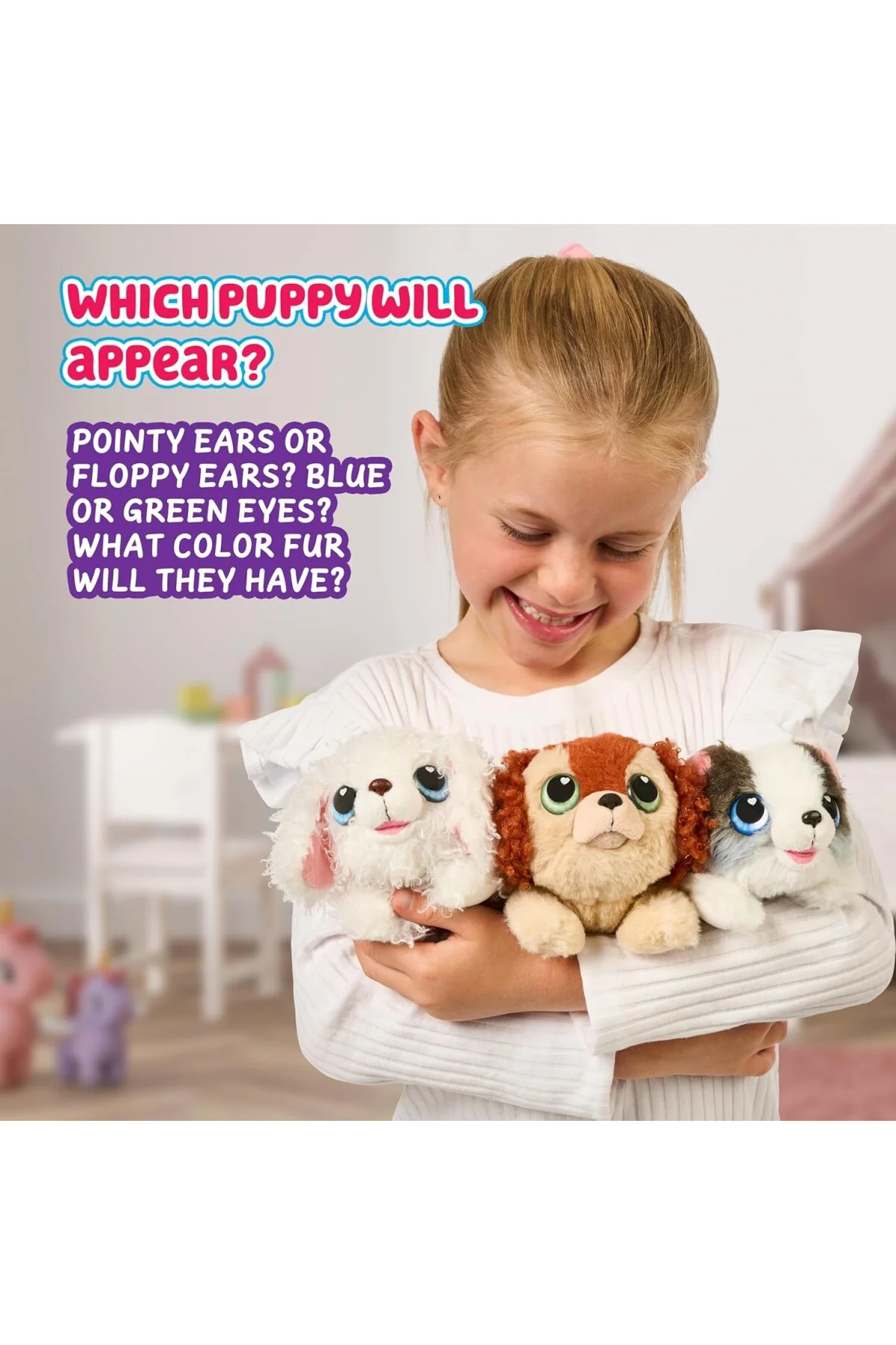 My Puppy's Home Minis - Pink & Purple Home | Peluş Oyuncak ve Köpek Kulübesi Oyun Seti.