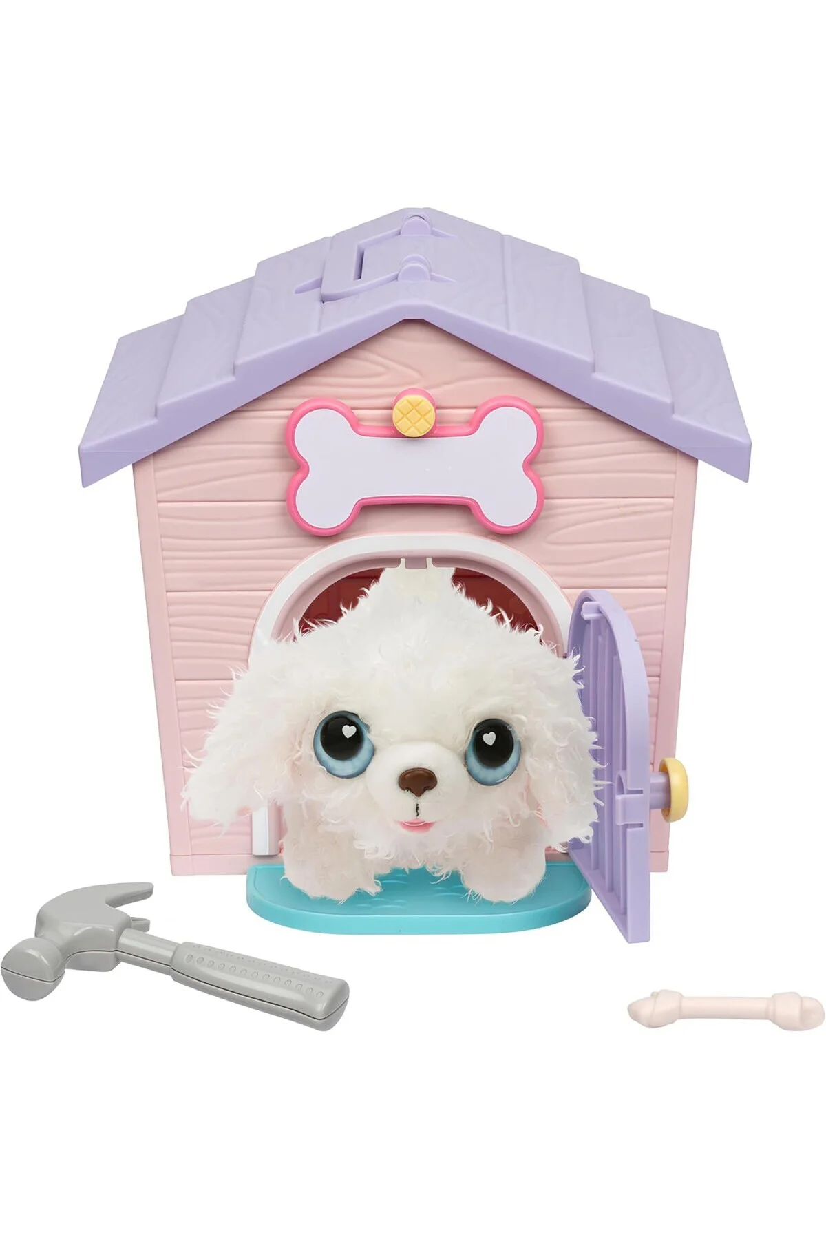 My Puppy's Home Minis - Pink & Purple Home | Peluş Oyuncak ve Köpek Kulübesi Oyun Seti.