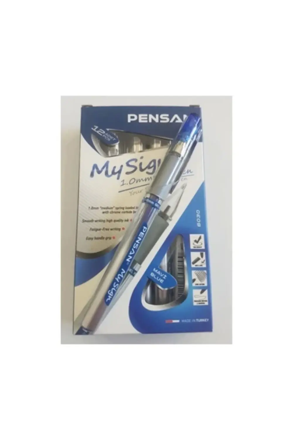 My Sign Imza Jel Kalem 1mm Mavi 12li Kutu