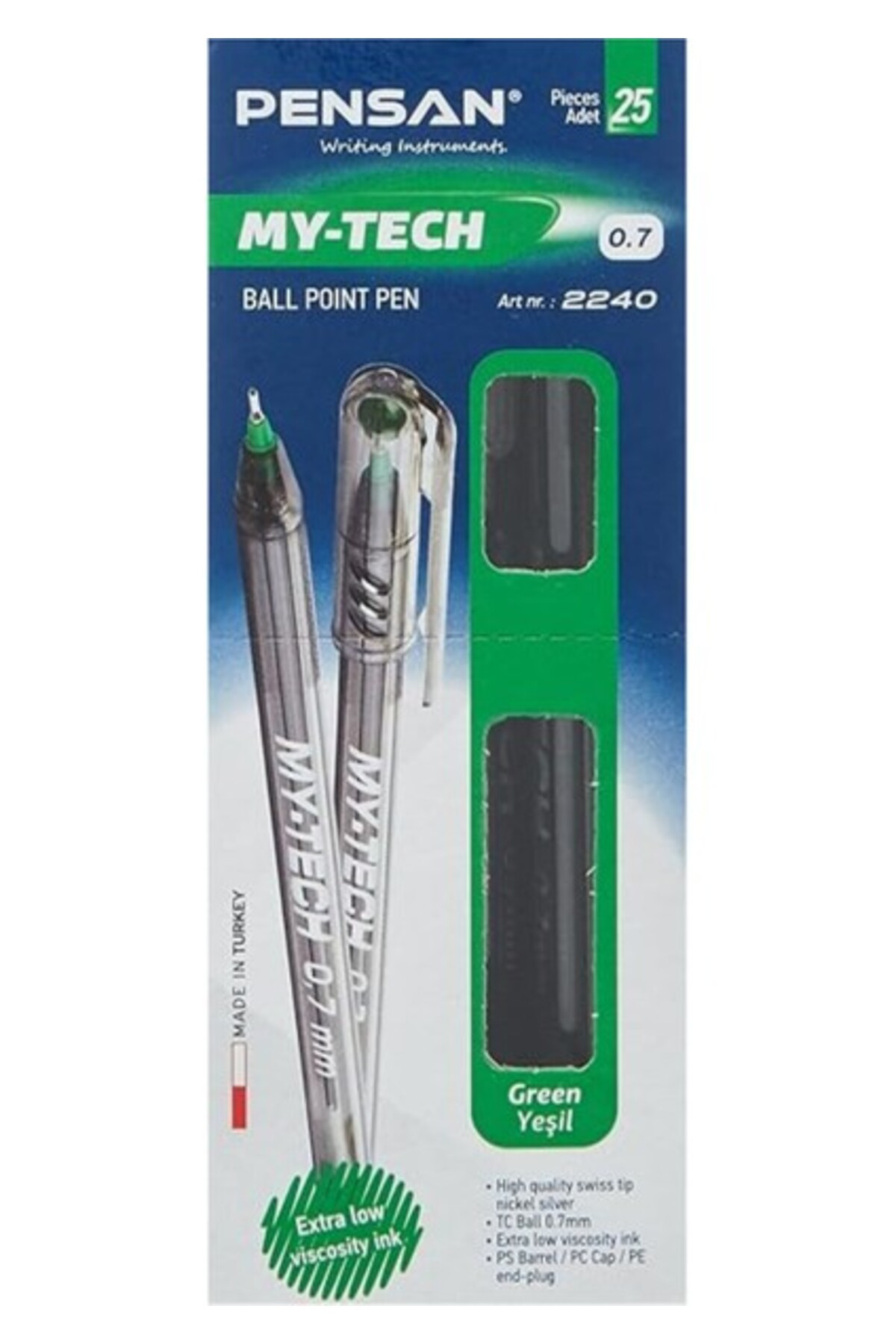 My Tech 0.7 Tükenmez Kalem 1 Kutu 25 Adet