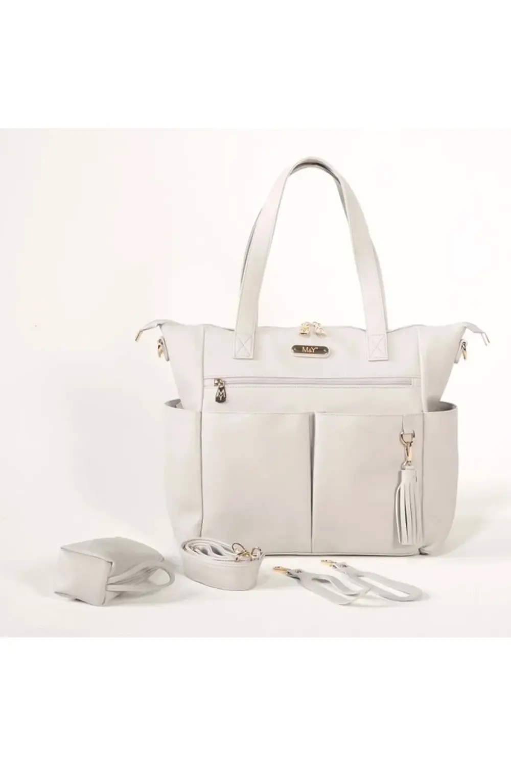 M&Y Victory Deri Anne Bebek Bakım Çantası 7210 Gri