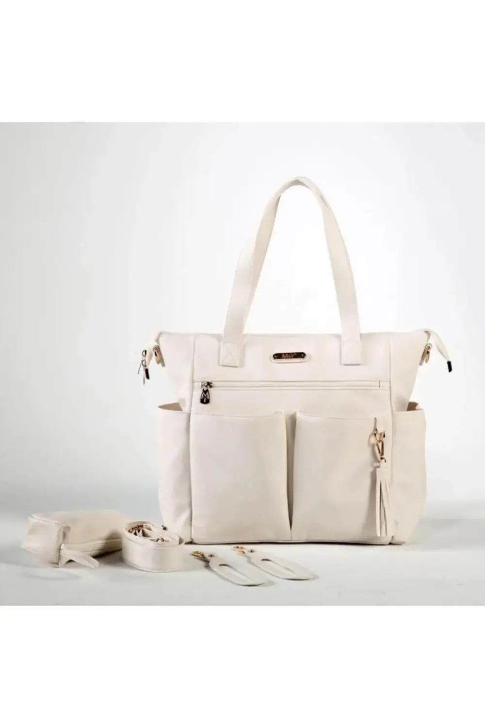 M&Y Victory Deri Anne Bebek Bakım Çantası 7210 Krem