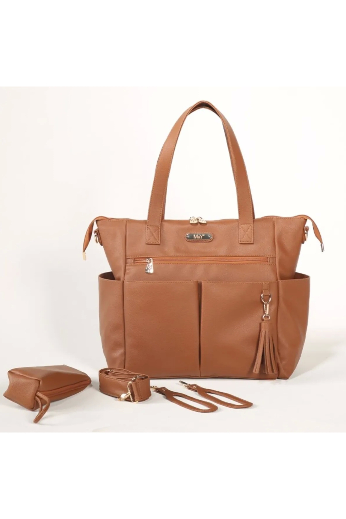 M&Y Giyim M&Y Victory Deri Anne Bebek Bakım Çantası 7210 Taba