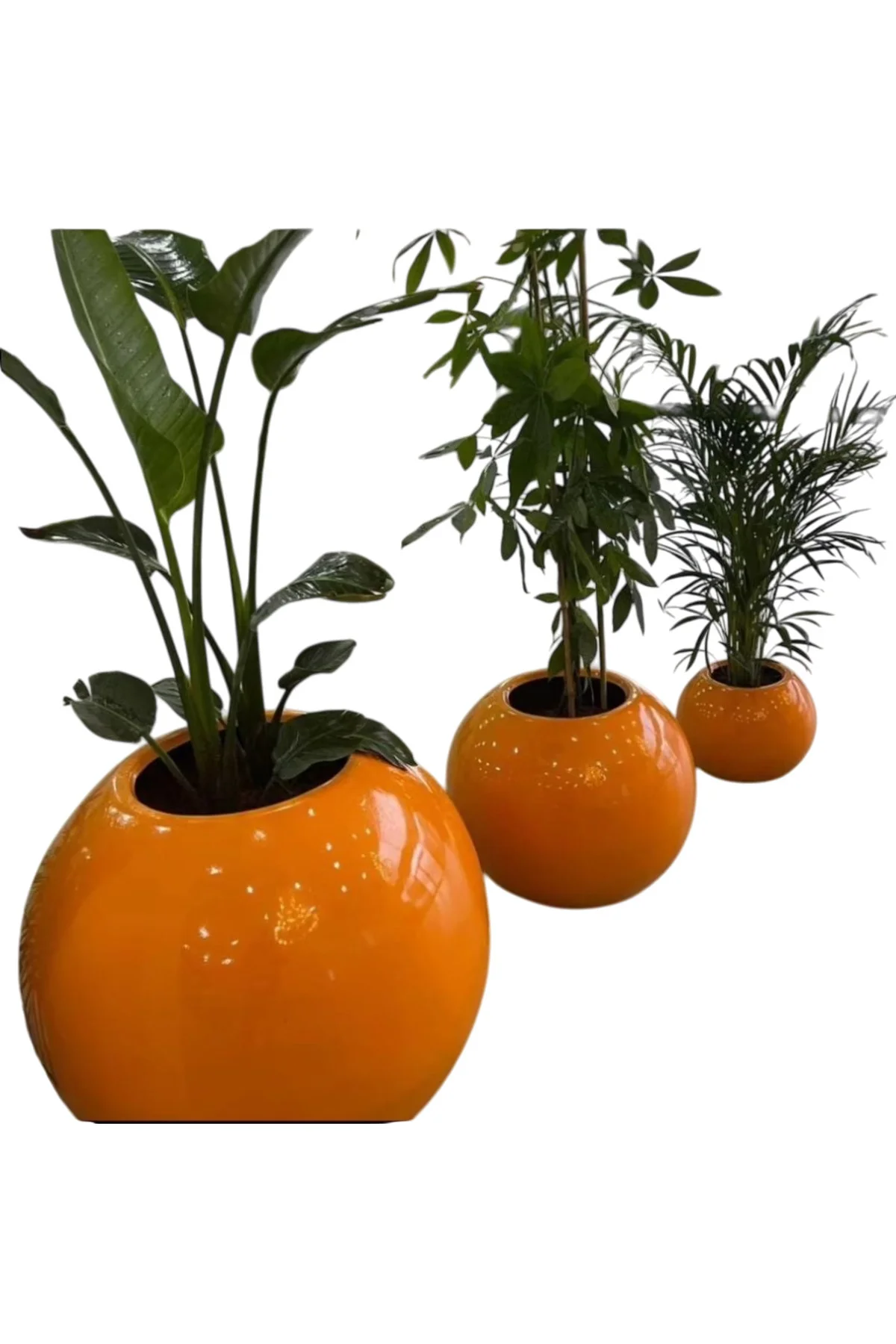 MyDecorZa BOHEM HOME FİBERGLAS BAHÇE ve EV DEKORASYONU SAKSI KÜRE