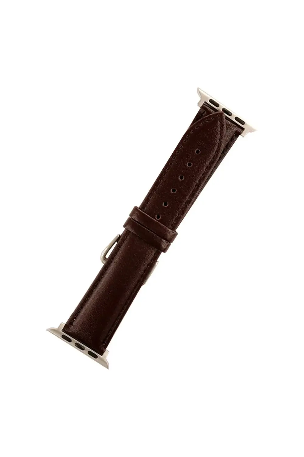 MYT09 Apple Watch 42mm NL26 Deri Kordon - Kahverengi