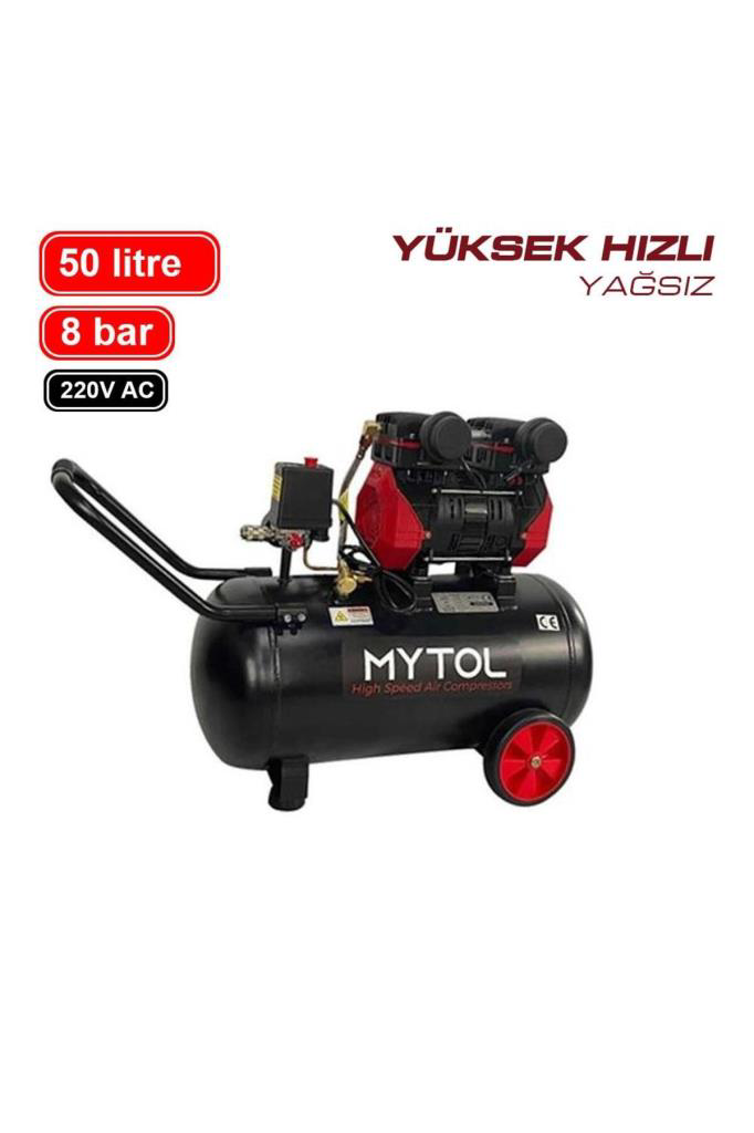 Mytol  Myk0501 Yüksek Hızlı Hava Kompresörü Yağsız 50 Lt