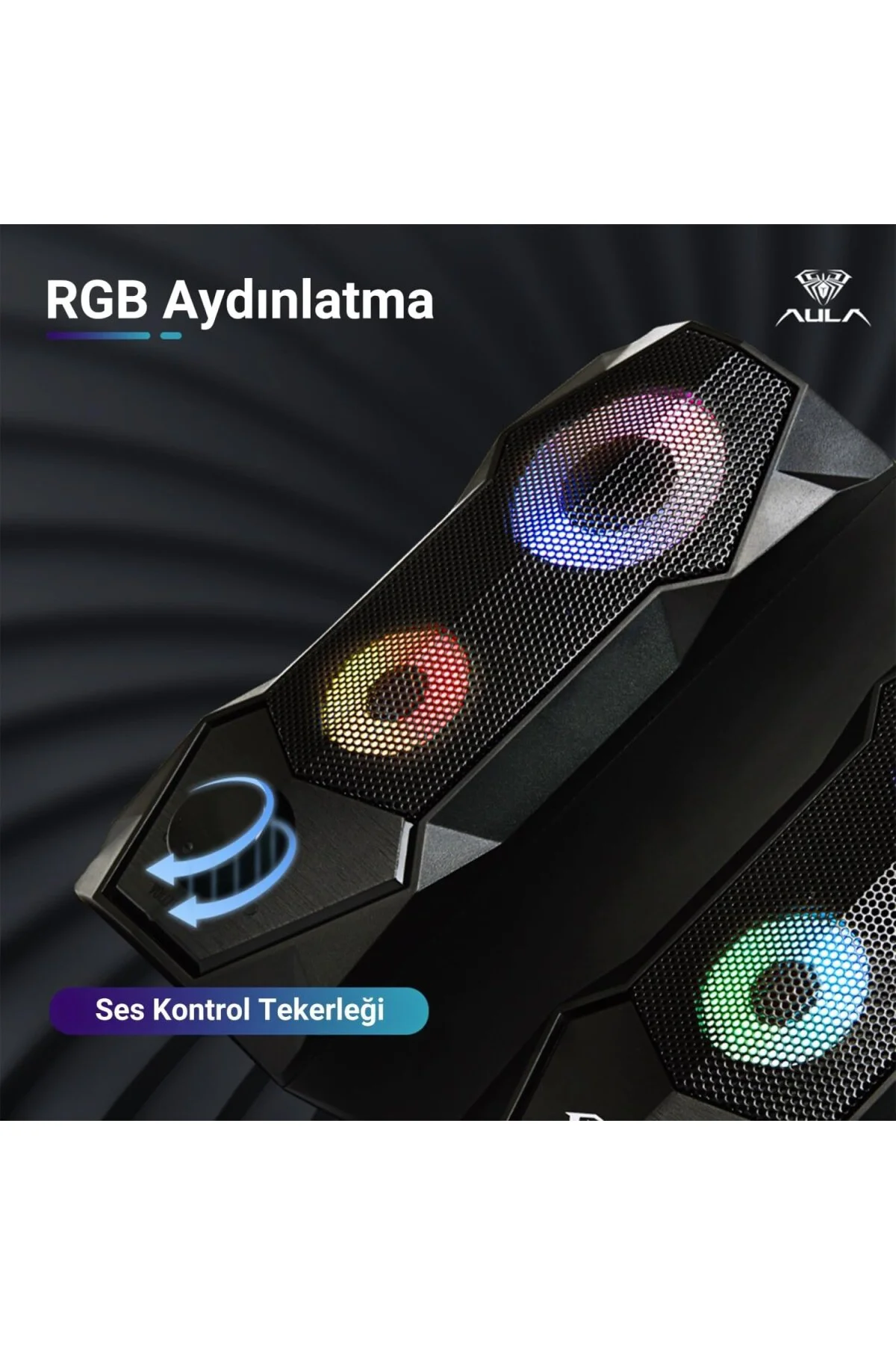 N-301 10W Masaüstü RGB Gaming Oyuncu PC 1+1 Speaker Hoparlör