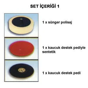 N 33997 Polisaj Seti 150 mm 8 Parça