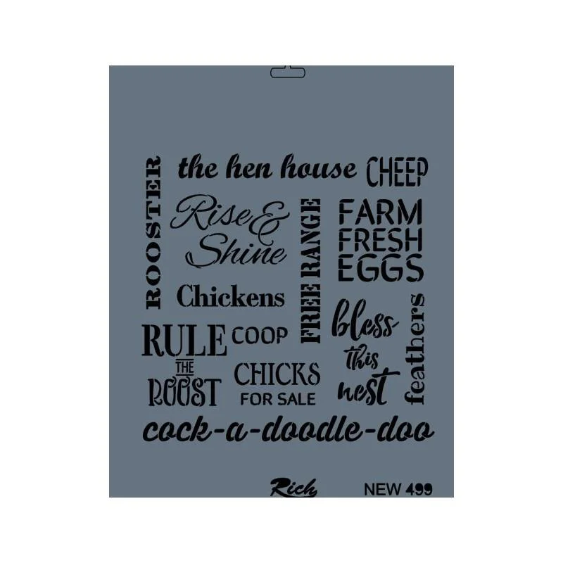N-499 Stencil Şablon 35x25 cm – Dayanıklı ve Kırılmaz Süsleme Şablonu Fiyatı, Yorumları ve Özellikleri