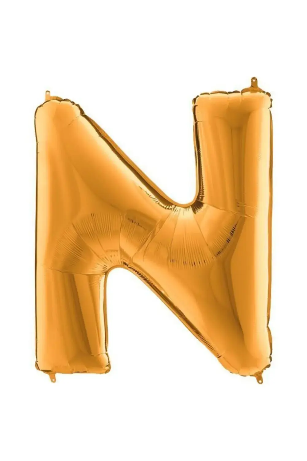 N Harf Altın Folyo Balon 102cm
