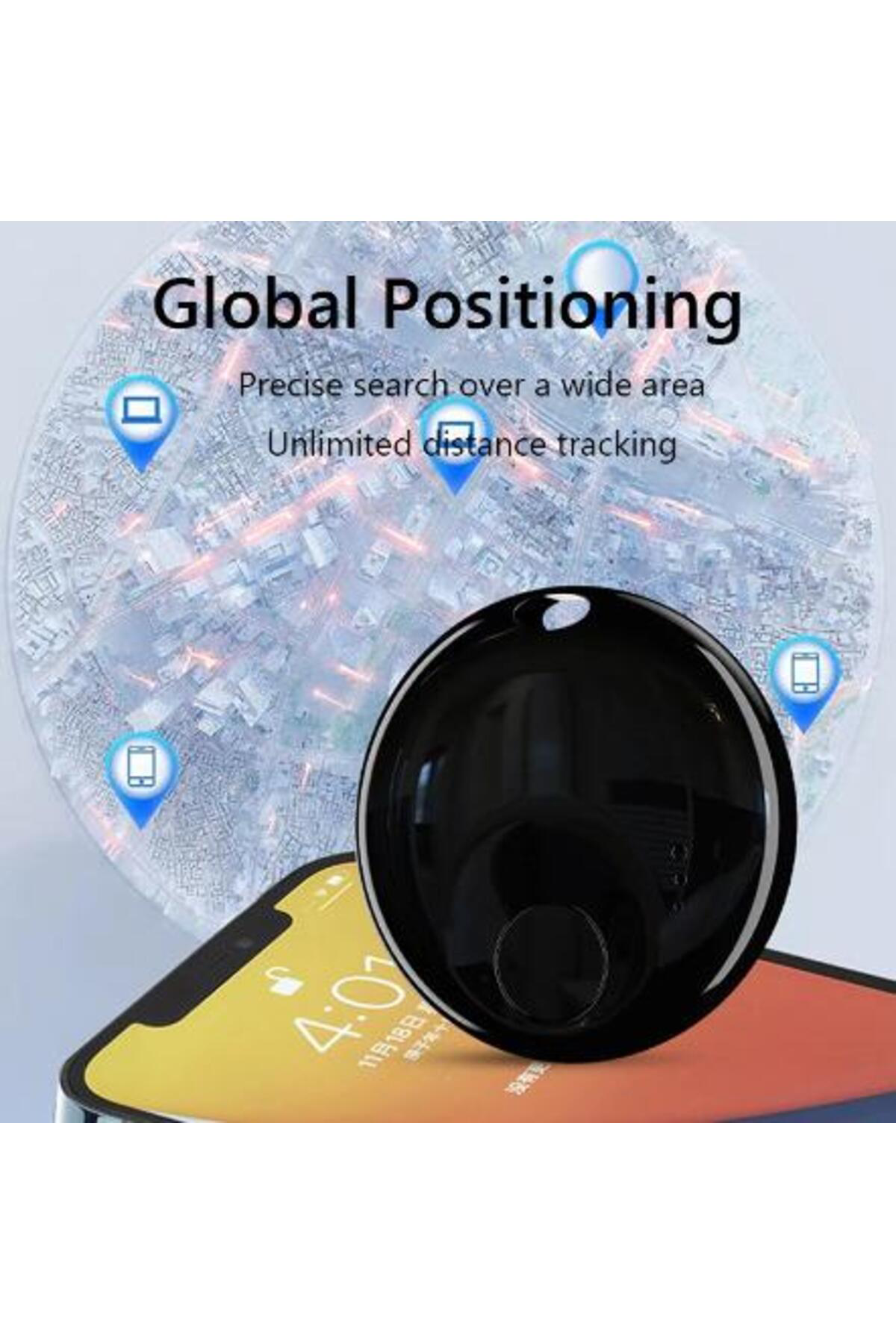 Torima N Tag Takip Cihazı Apple My Find Uyumlu Siyah