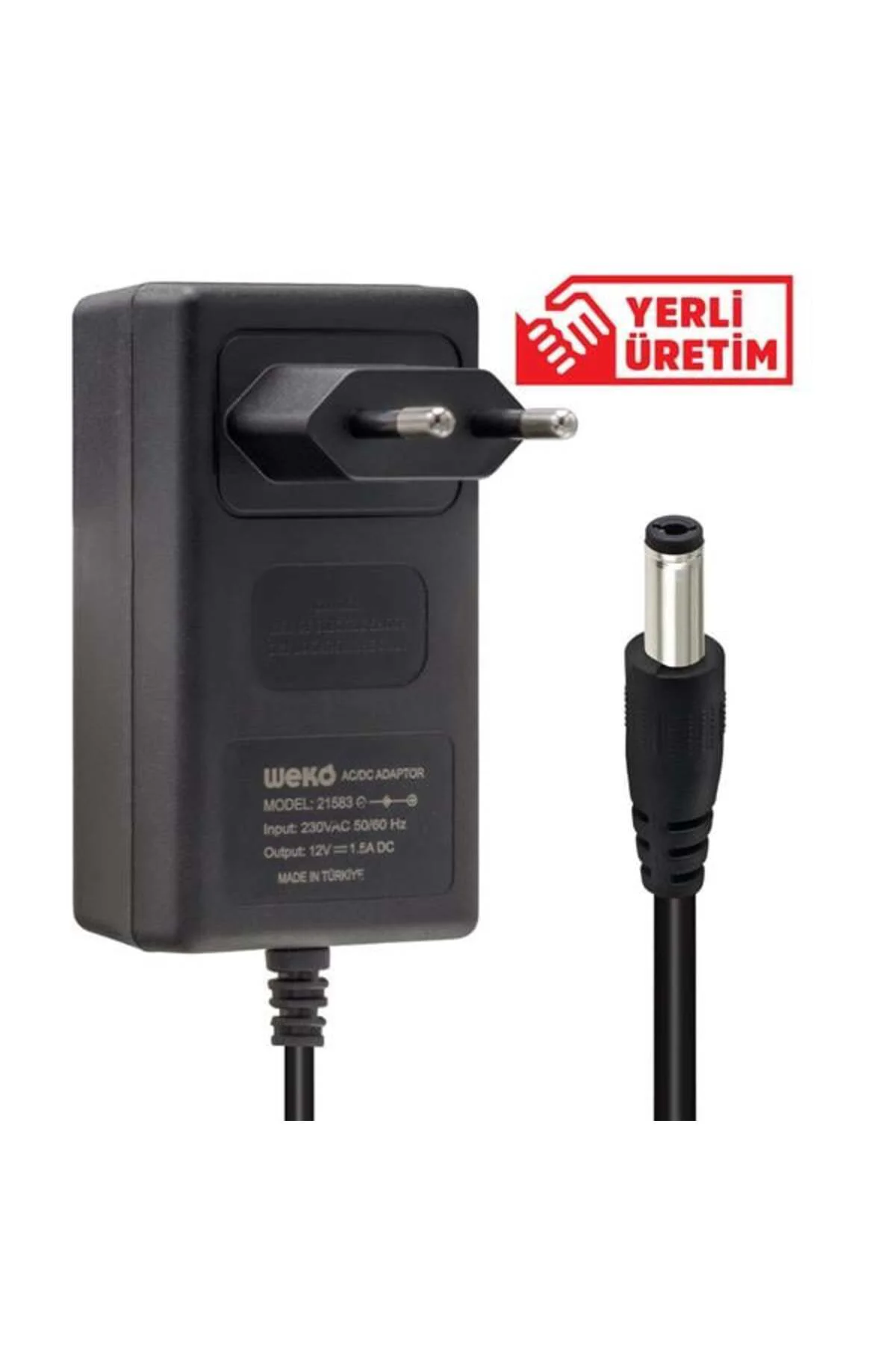 N2mt1c 12 Volt - 1.5 Amper 5.5*2.5 Uçlu Yerli Üretim Plastik Kasa Priz Tipi Adaptör Fiyatı, Yorumları ve Özellikleri