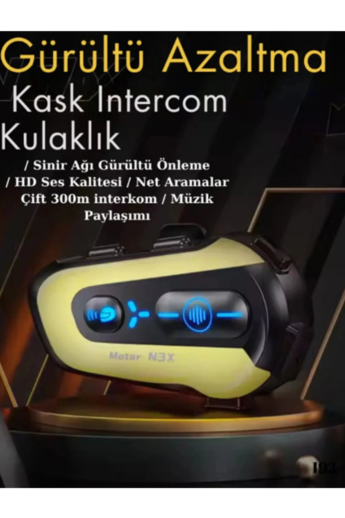 N3x Rgb Işıklı Intercom 3 Kişi Bağlantılı 1000mah Motosiklet Bluetooth Kulaklık Seti Fiyatı, Yorumları ve Özellikleri