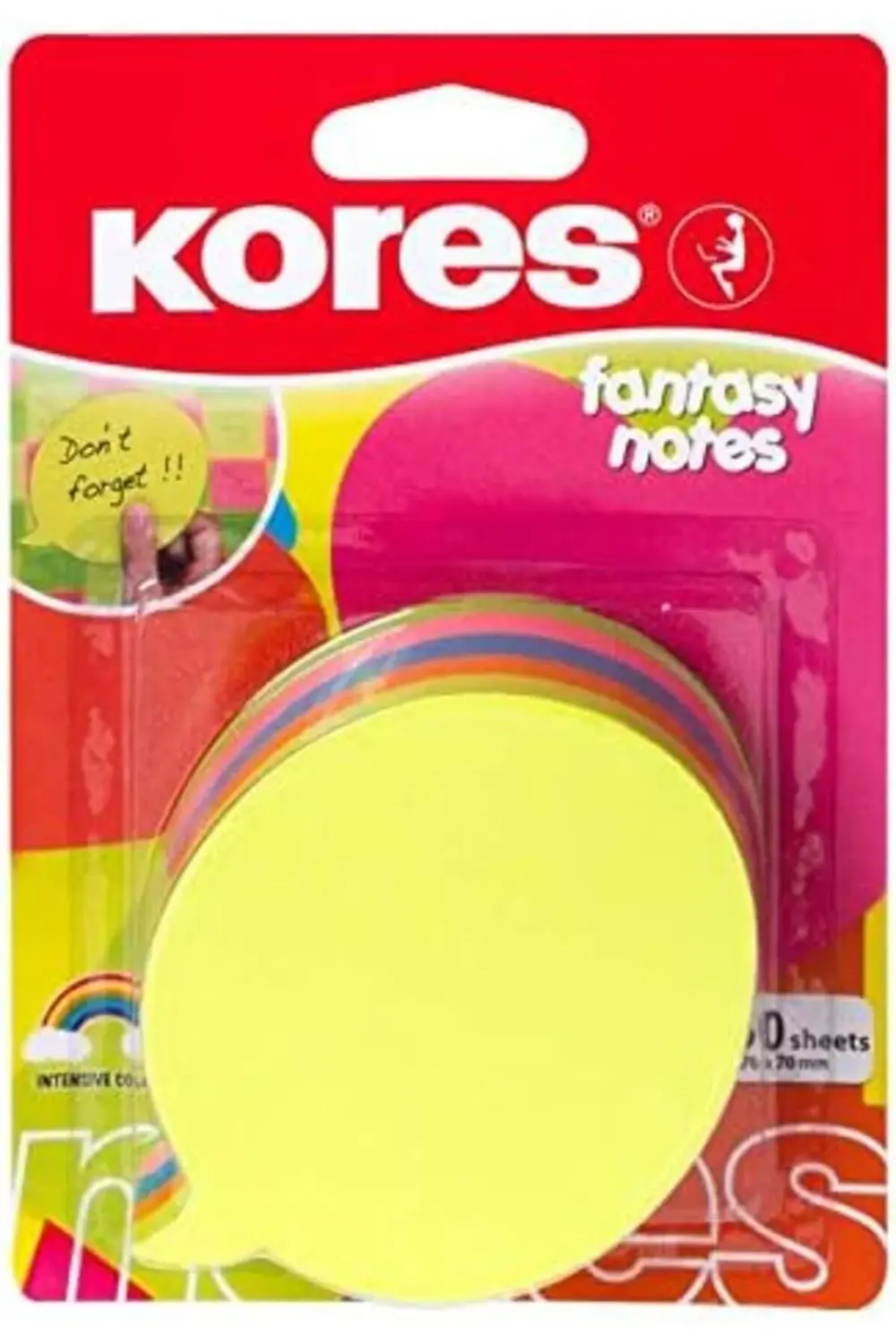 N48707 yapışkanlı not kağıdı Sprehblase, 70 x 70 mm, 250 Yaprak 1