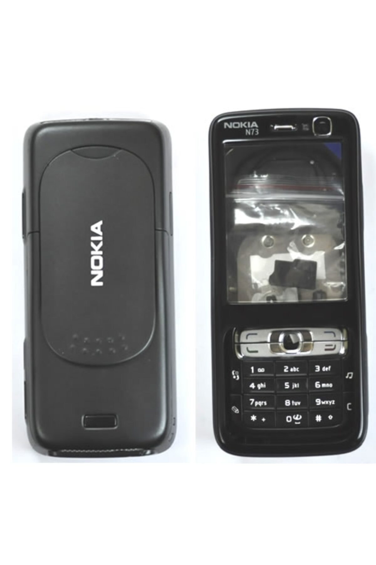 Nokia N73 Kasa Kapak Ve Tuş Takımı ,Sıfır Ürün,Siyah