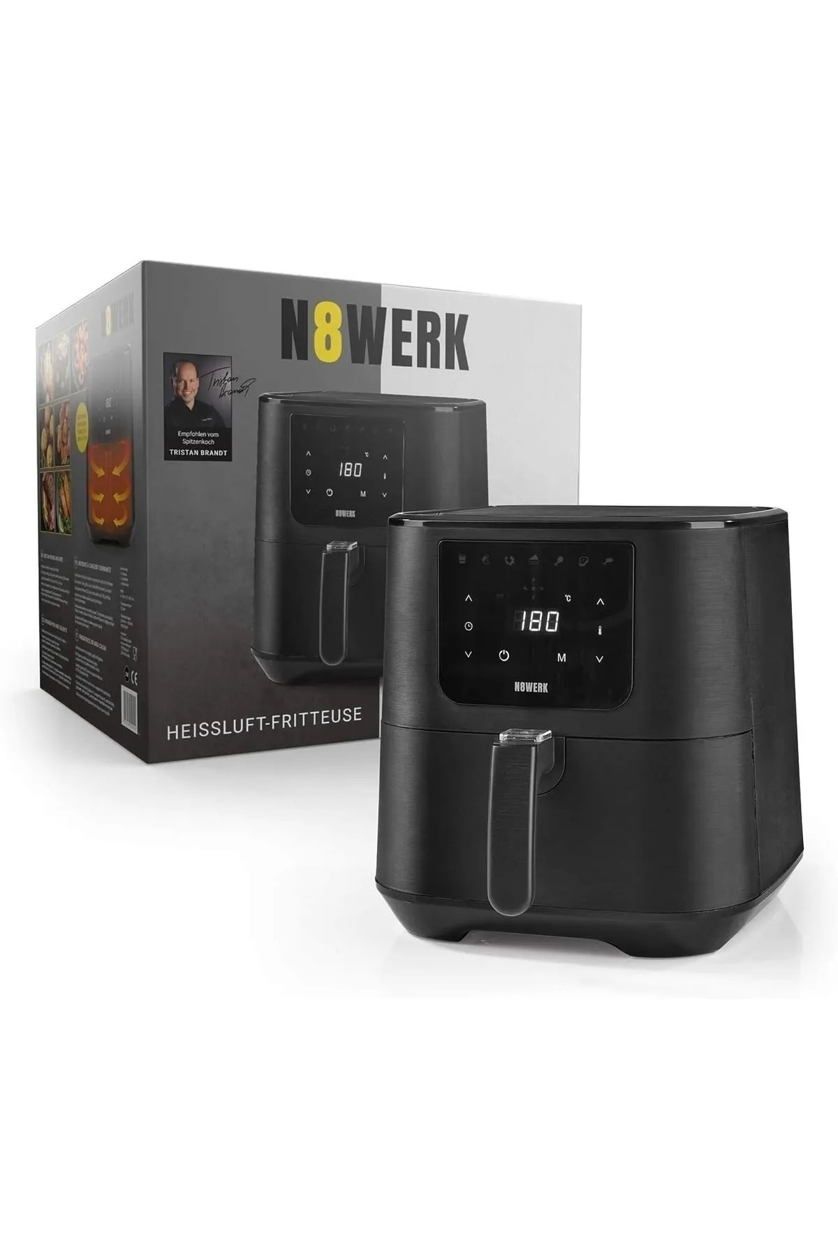 N8WERK Leggno Air Fryer - Dijital Ekran | 7 Program | 5.5l Sepet 