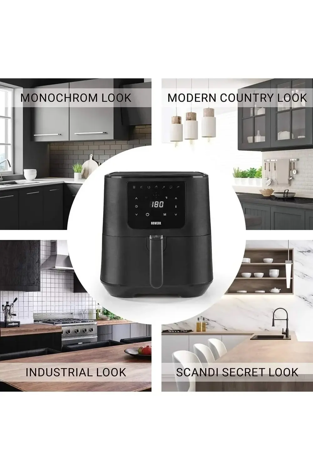 Leggno N8werk  Air Fryer - Dijital Ekran | 7 Program | 5.5L Sepet