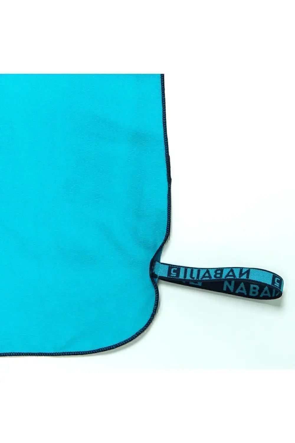 Nabaiji Çift Taraflı Mikrofiber Havlu - L Boy - Mavi / Yeşil - 80