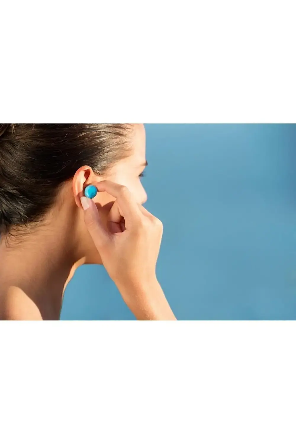 Nabaiji Termoplastik Kulak Tıkacı - Mavi / Pembe