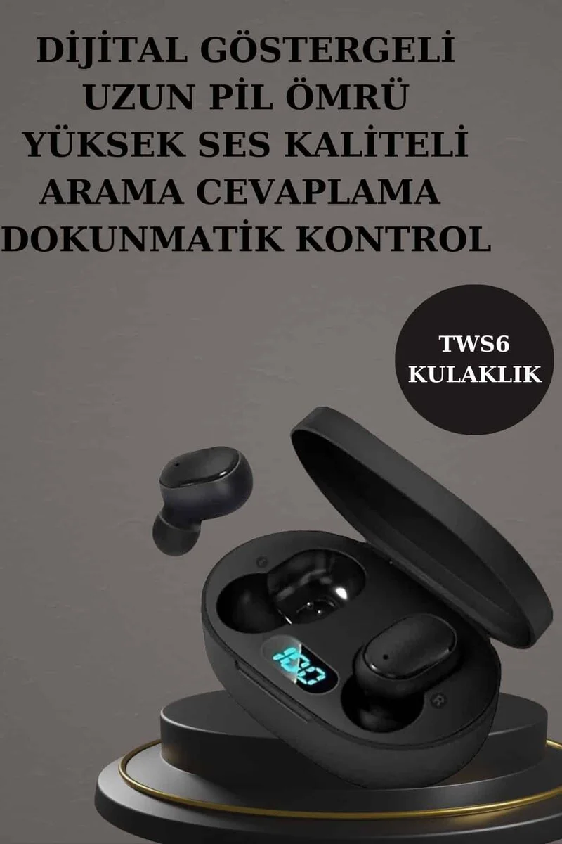 Nabız Ölçer Akıllı Saat ve Bluetooth Kulaklık Hediye Seti - Sağlık Takibi ve Çoklu Şarj