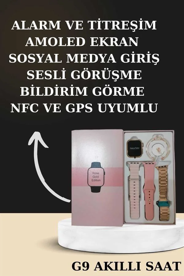 Nabız Ölçer Hediye Bileklikli Akıllı Saat ve Dijital Göstergeli Bluetooth Kulaklık Çoklu Şarj Girişi Fiyatı, Yorumları ve Özellikleri