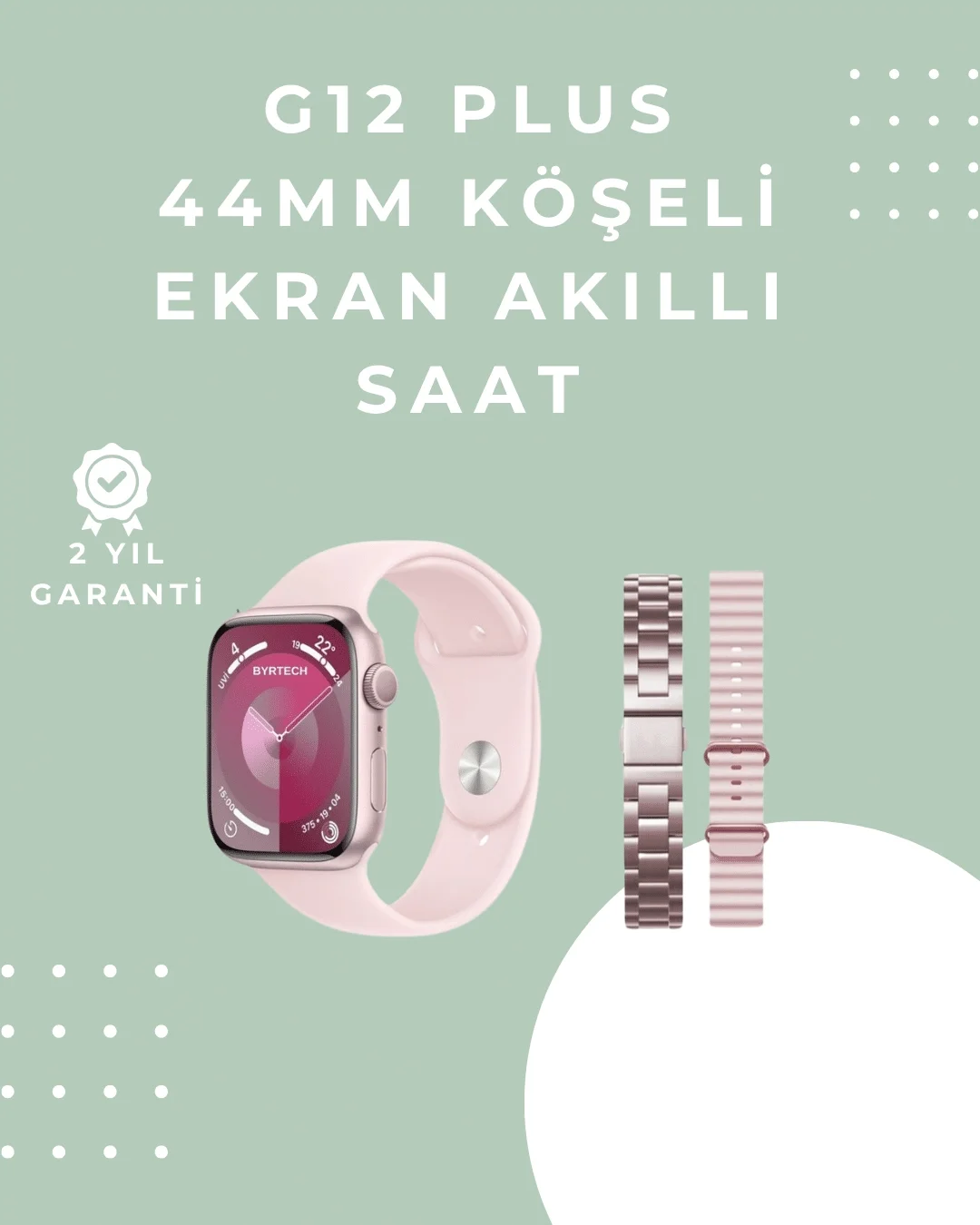 Nabız ve Uyku Takipli Akıllı Saat – Adımsayar, GPS, Suya Dayanıkl