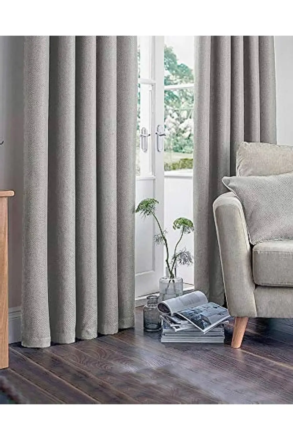 Nadia Modern Lüx Kalın Hasır Dokulu Keten Yüksek Kaliteli Fon Per