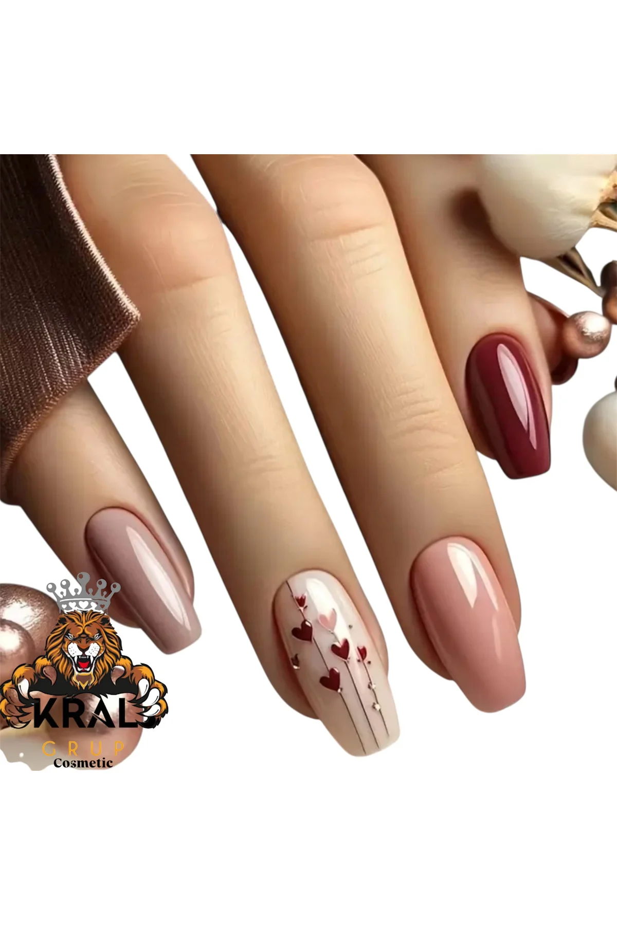 Nail Art Takma Tırnak, Tırnak Seti, Zararsız Kolay Yapıştırıcılı 