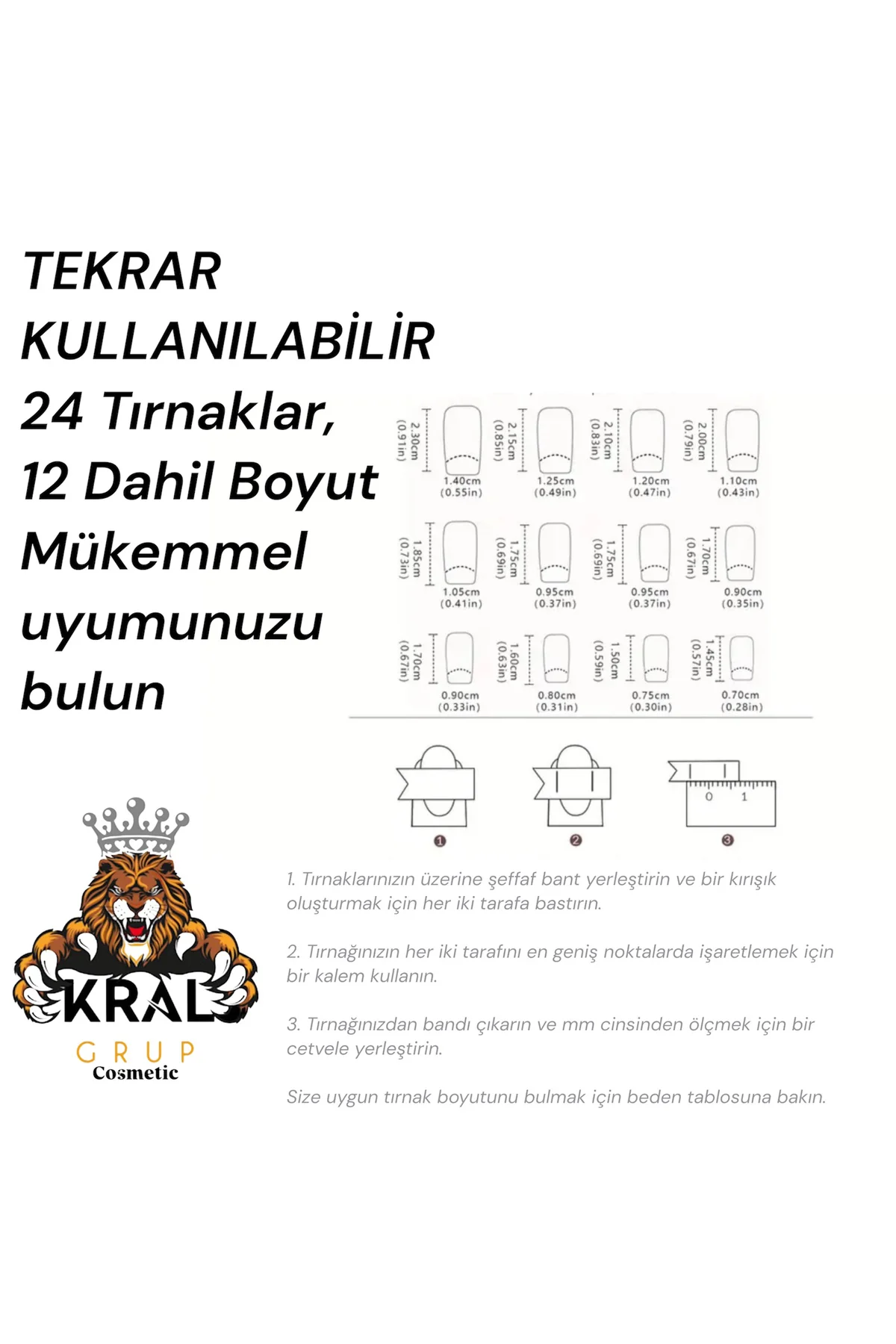 Nail Art Takma Tırnak, Tırnak Seti, Zararsız Kolay Yapıştırıcılı 