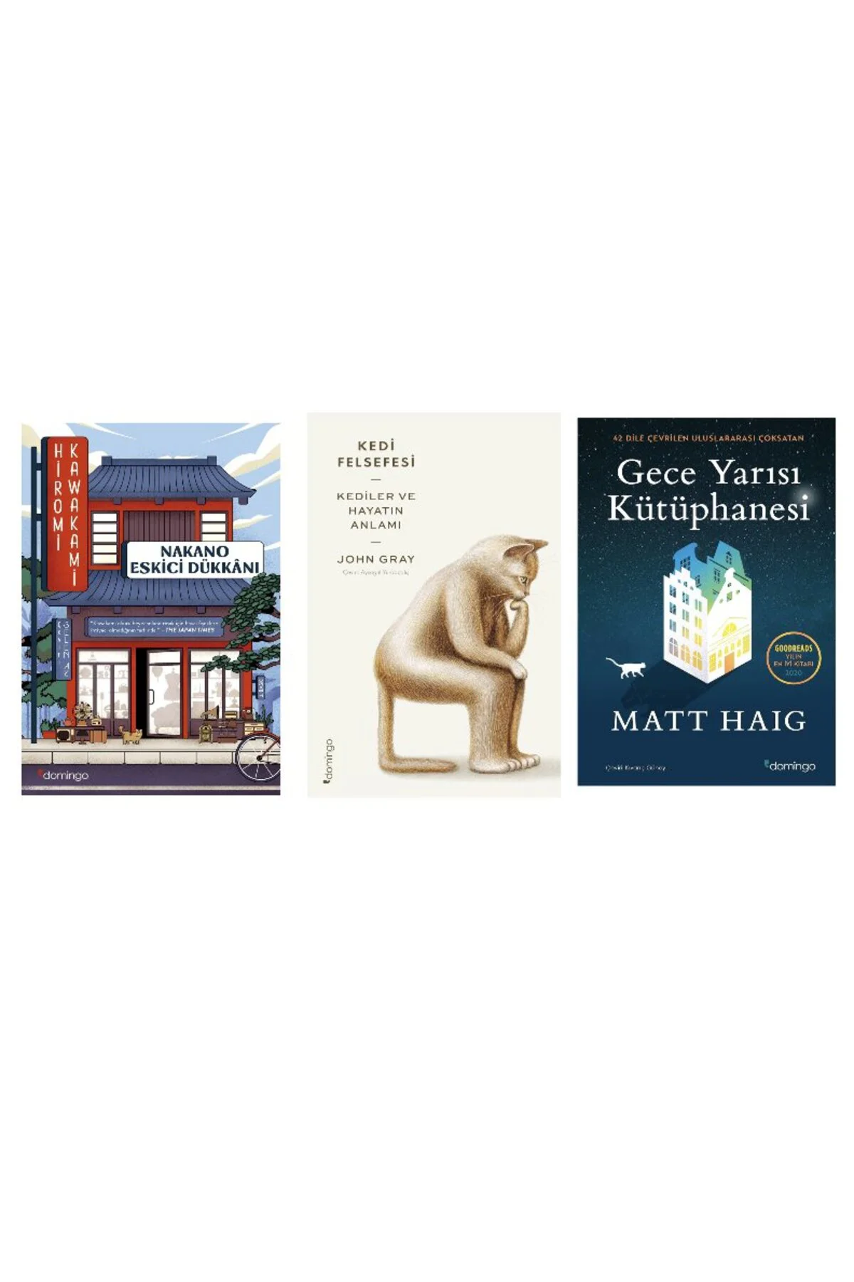 nakano eskici dukkani +kedi felsefesi+ geceyarisi kutuphanesi=(3kitap) Fiyatı, Yorumları ve Özellikleri