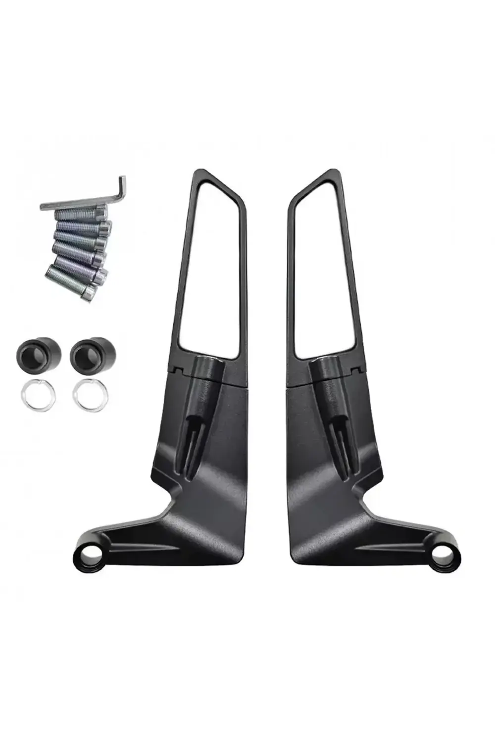 Naked / Scooter Motosiklet Uyumlu Universal H2 Gidon Kanat Ayna