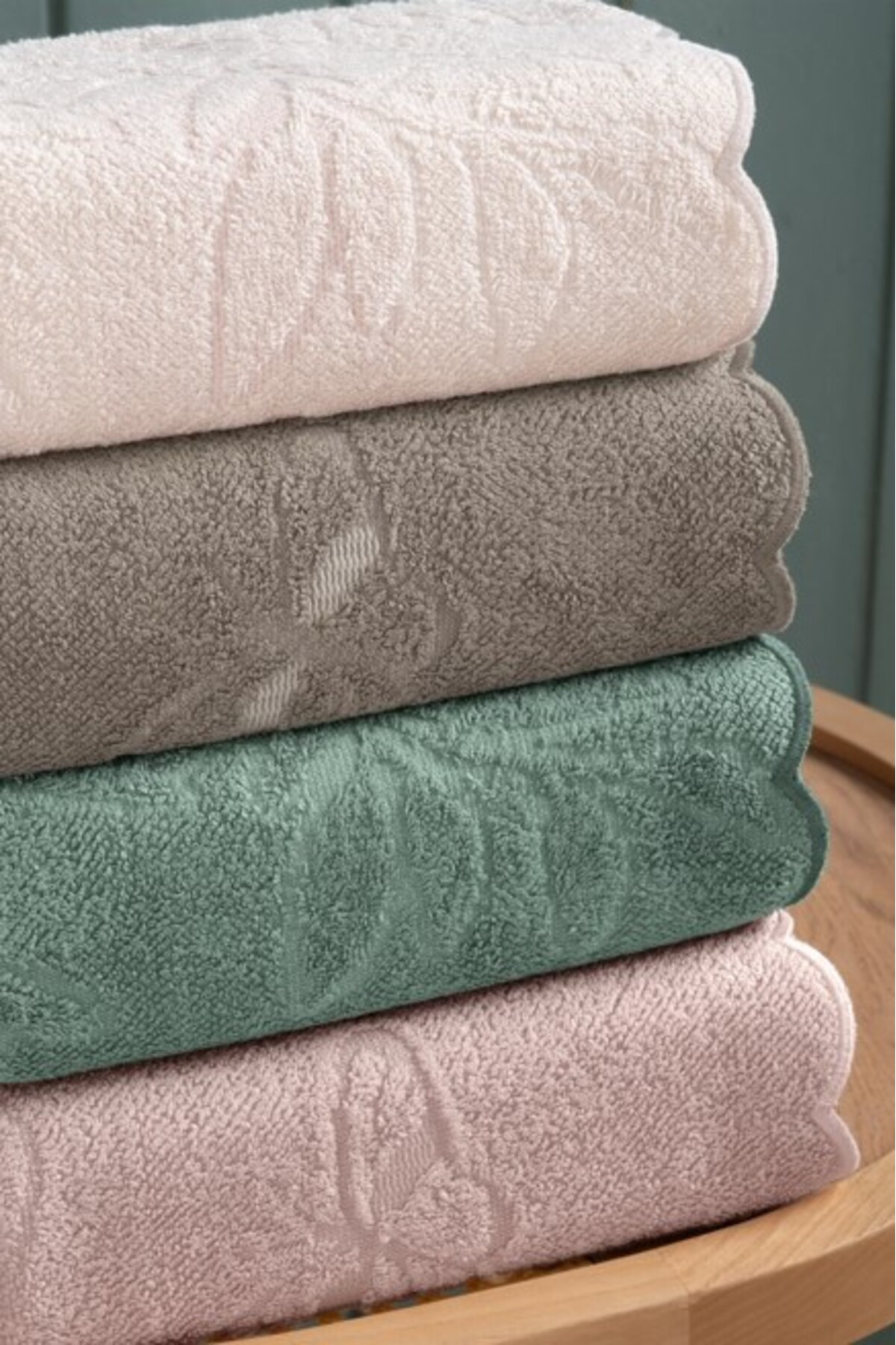 Altınbaşak Nakışlı 4´Lü 50X90 El Havlusu Nabi V2