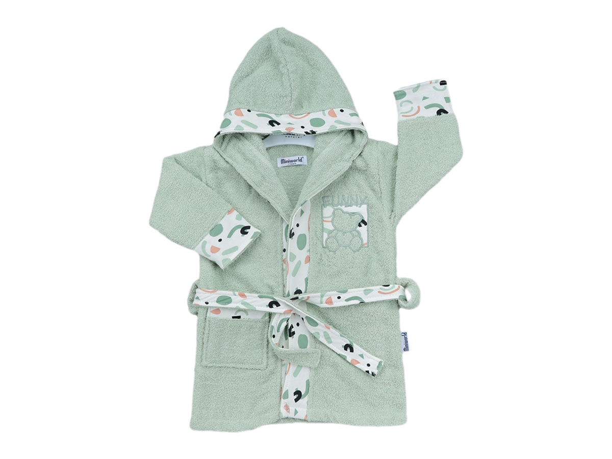 NAKIŞLI ERKEK BEBEK BORNOZ 5/8 YAŞ