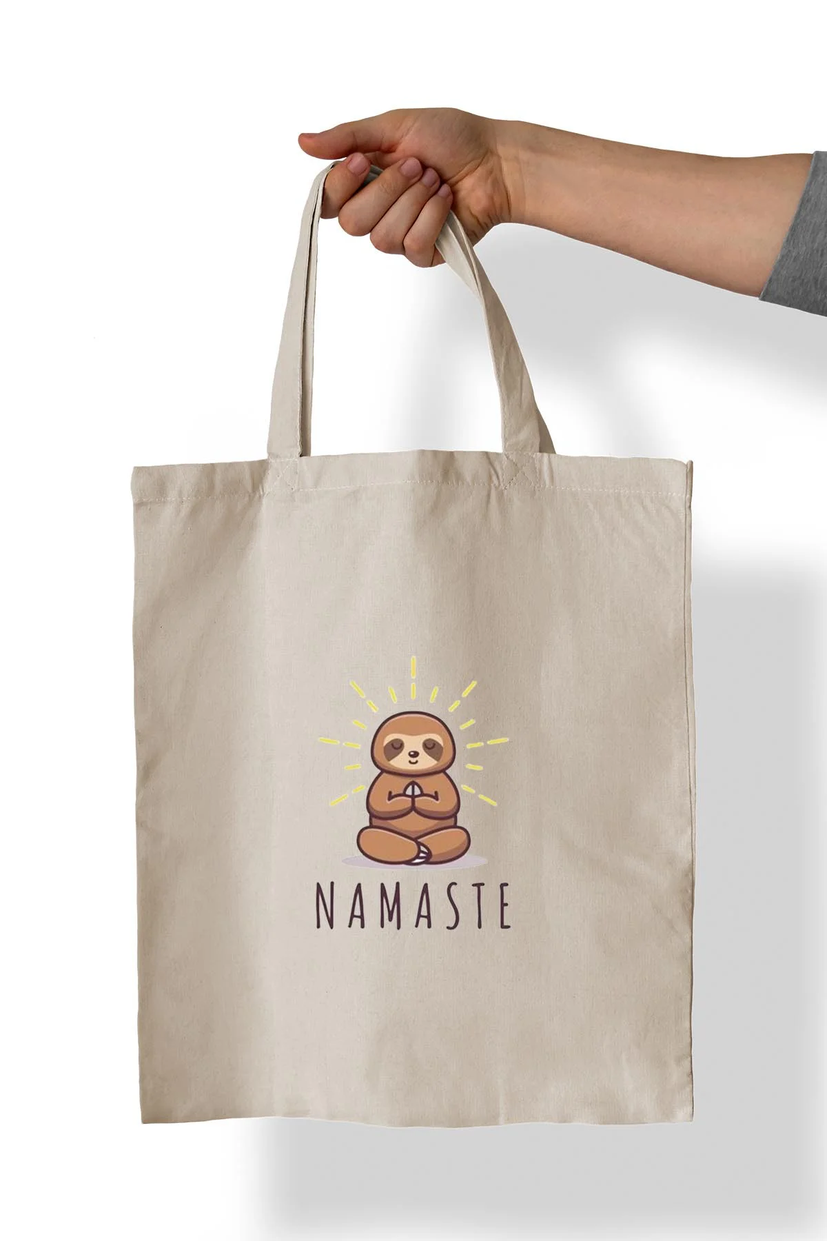 Nameste Baskılı %100 Pamuk 35x38 cm Bez Çanta Nameste Baskılı %100 Pamuk 35x38 cm Bez Çanta