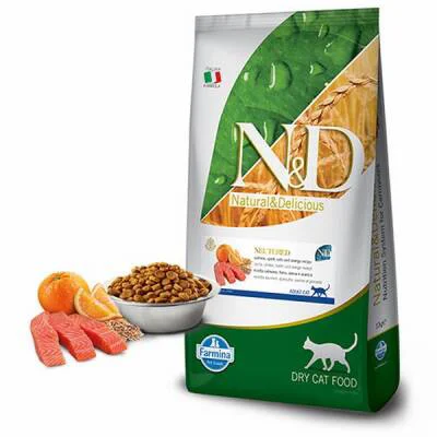 N&D Ocean Somonlu Portakallı Düşük Tahıllı Kısırlaştırılmış Kedi Maması 10 Kg N&D Ocean Somonlu Portakallı Düşük Tahıllı Kısırlaştırılmış Kedi Maması 10 Kg