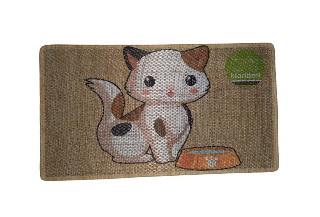 Nanbell Jüt Halı Kedi Tırmalama 70X43 cm Desenli No:2