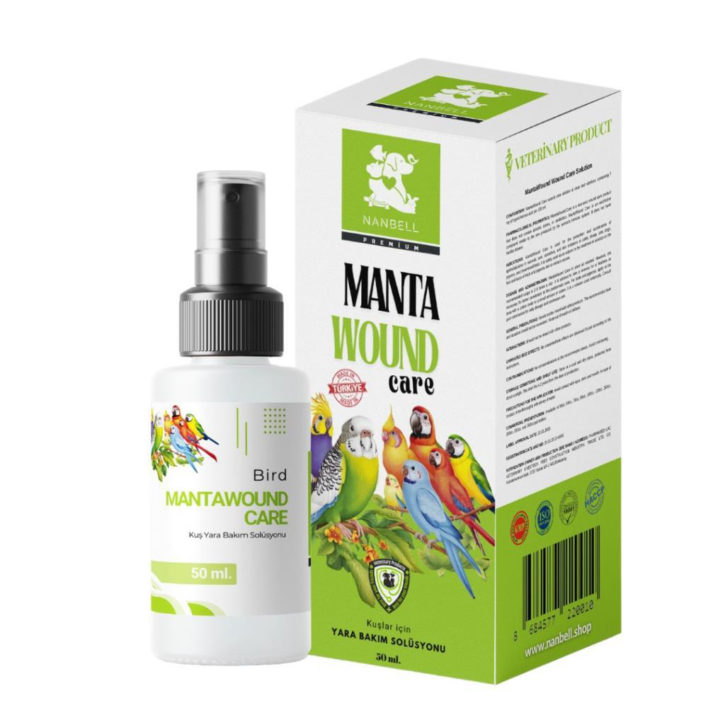Nanbell  Manta Wound Kuş Yara Bakım Solüsyonu 50Ml