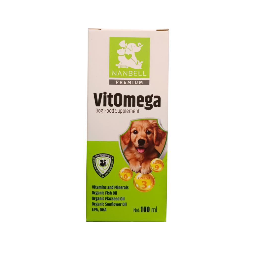Nanbell  Vitomega Köpek Vitamin Mineral Balik Yaği 100Ml