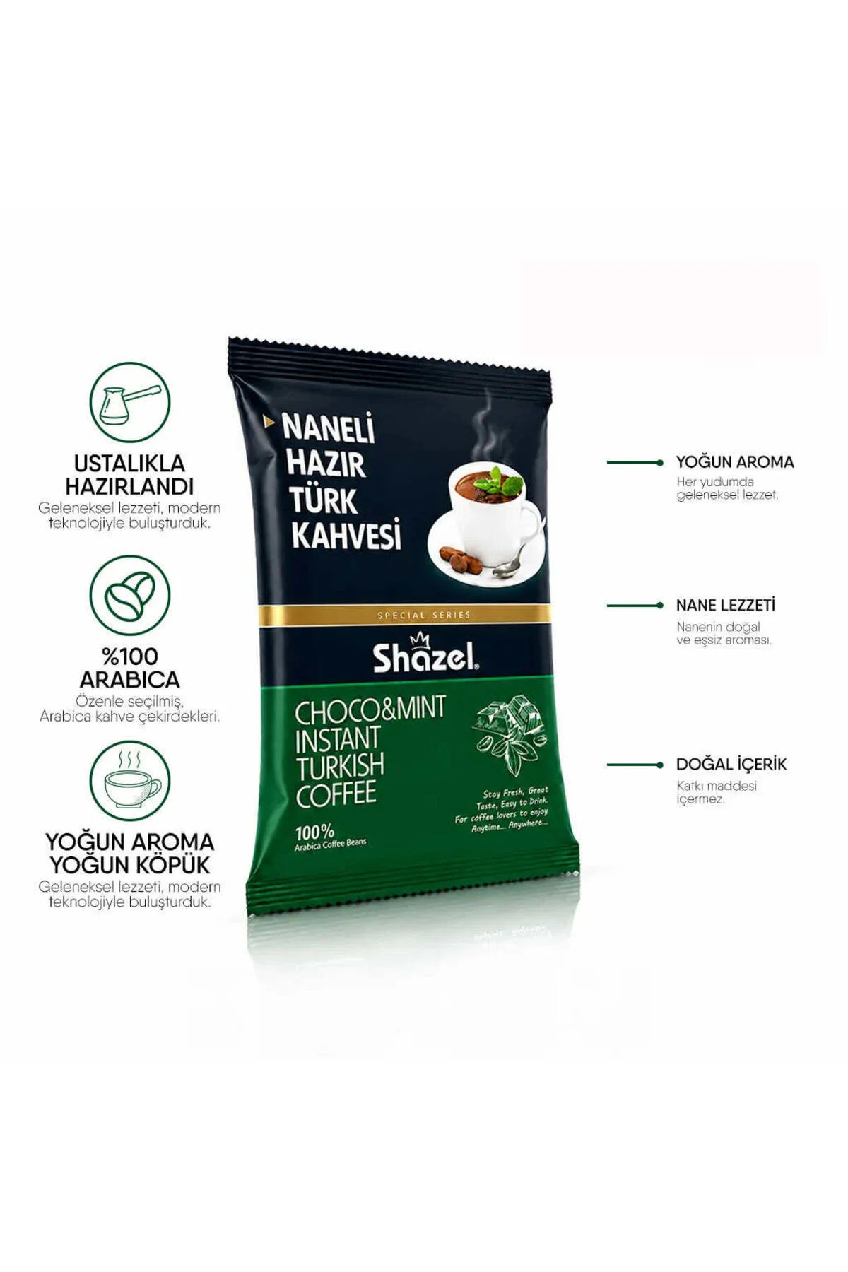 Naneli Hazır Türk Kahvesi 100g X 6 Adet (AROMALI) Fiyatı, Yorumları ve Özellikleri