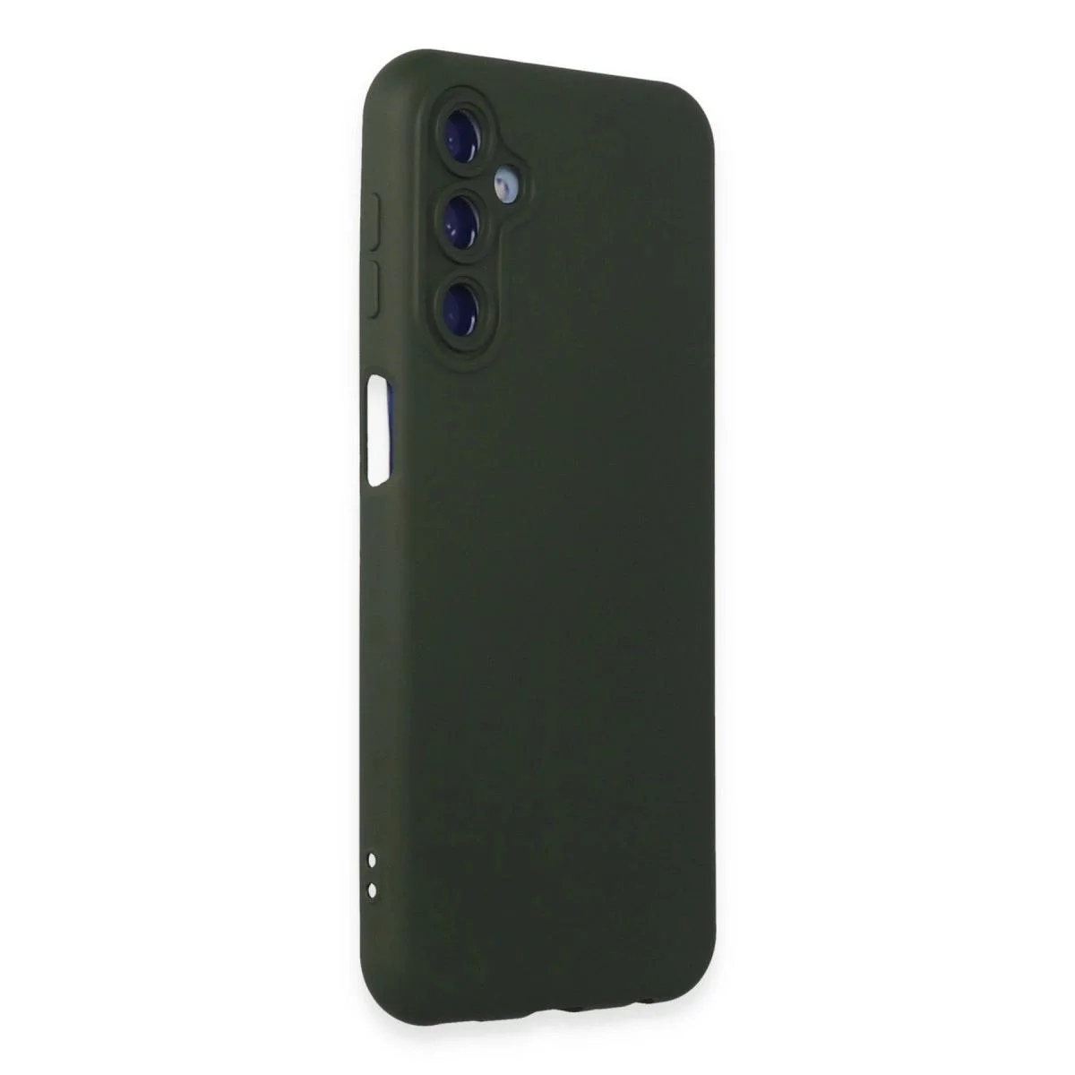 Nano İçi Kadife Silikon Kılıf Samsung Galaxy M14 5G ile Uyumlu - Koyu Yeşil