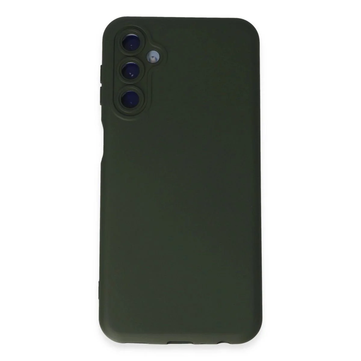 Nano İçi Kadife Silikon Kılıf Samsung Galaxy M14 5G ile Uyumlu - Koyu Yeşil