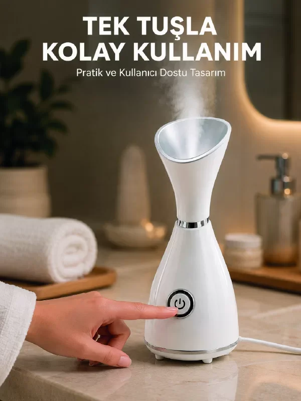 Nano İyonik Yüz Buhar Cihazı 80ml - Evde Cilt Bakımı & Spa Deneyimi