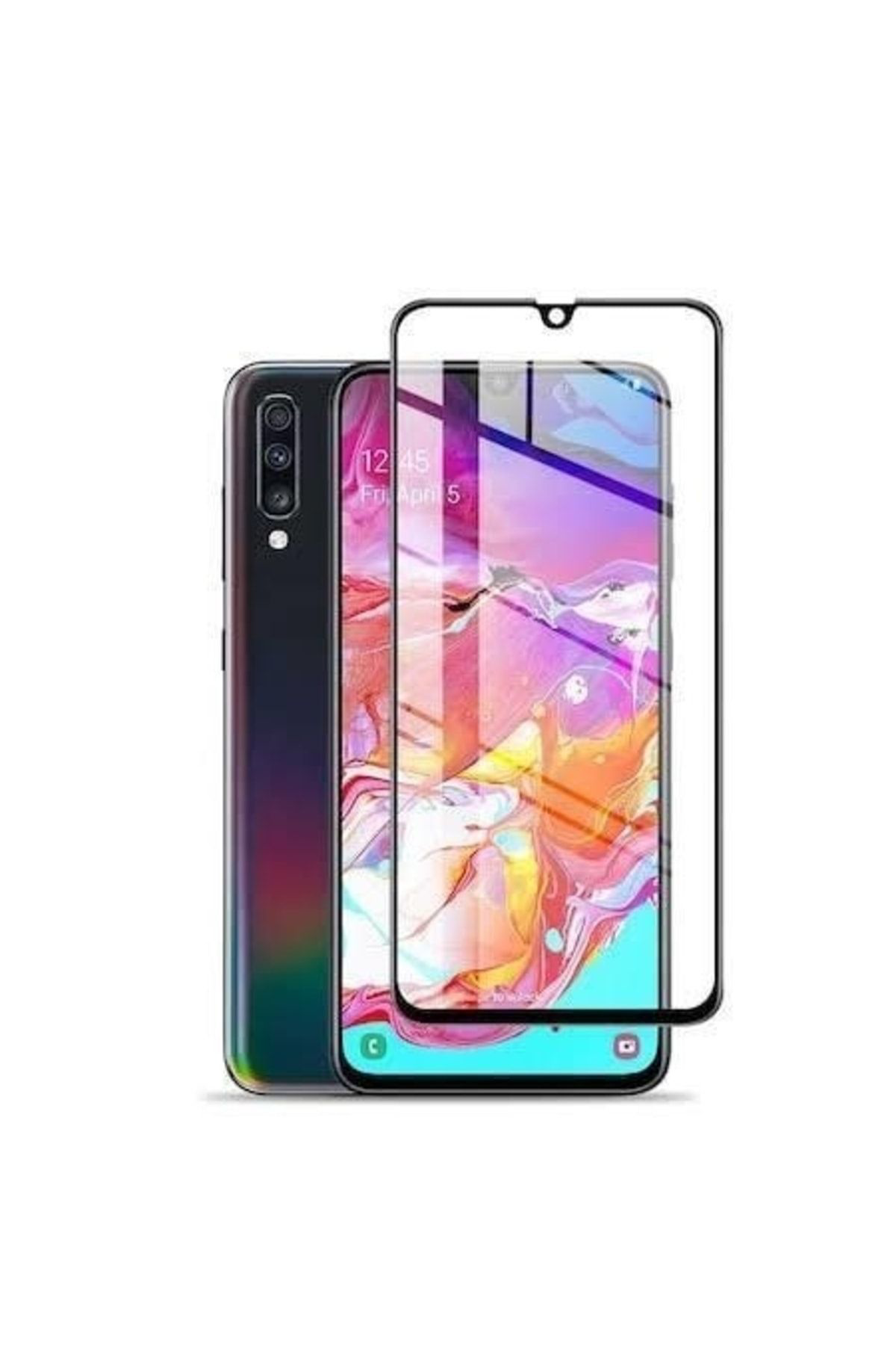 Nano Teknoloji Cam Samsung A10 Siyah Kırılmaz Cam Ekran Koruyucu