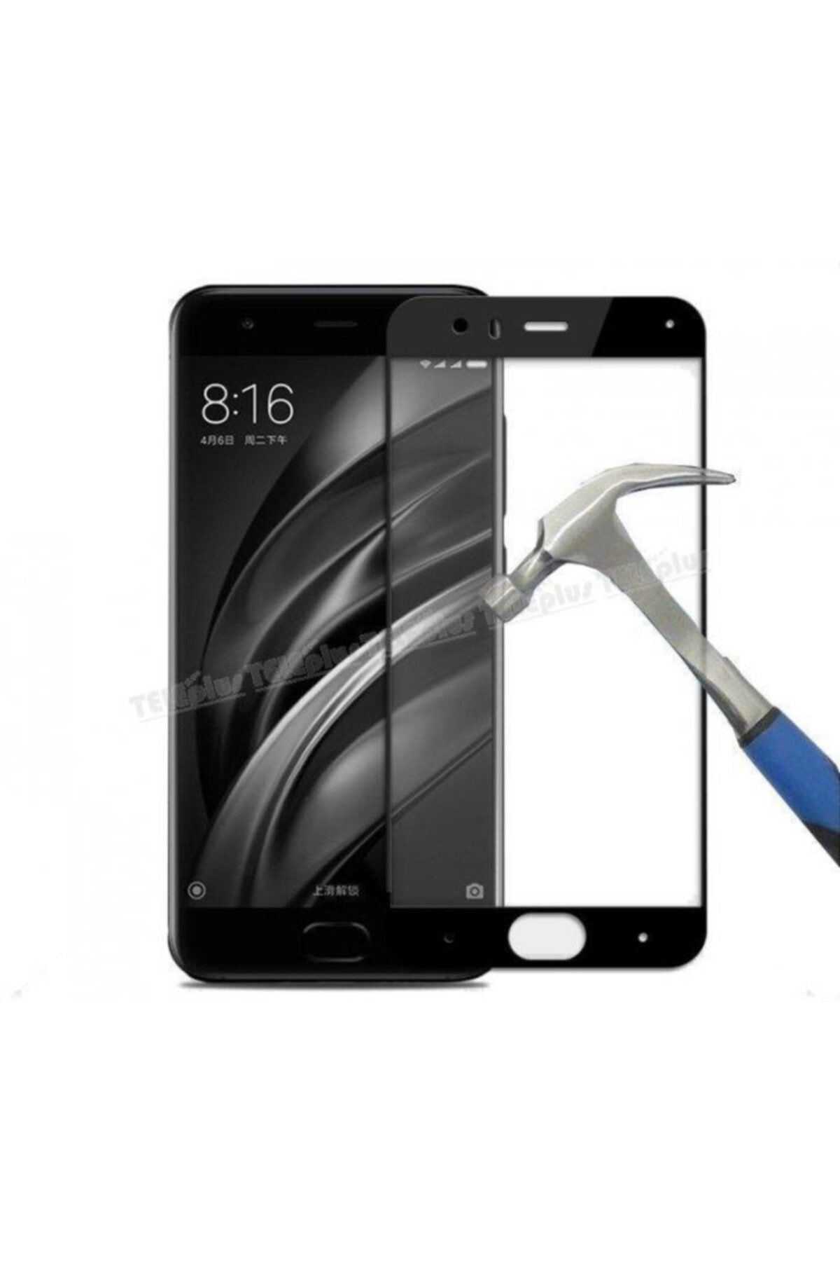 NANO Teknoloji Cam İPHONE XS Max Siyah Kırılmaz Ekran Koruyucu