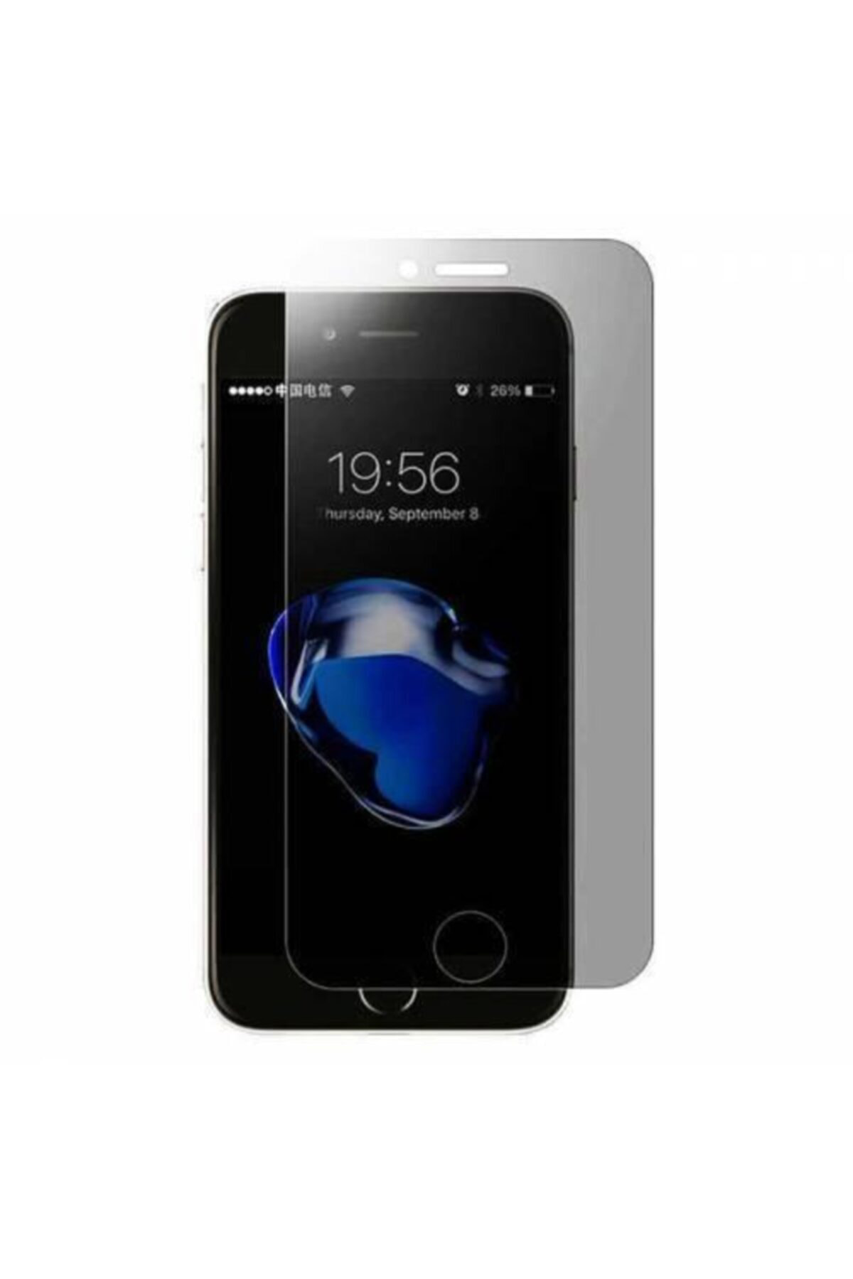Nano Teknoloji Cam Iphone 7g Siyah Kırılmaz Cam Ekran Koruyucu Kırılmaz