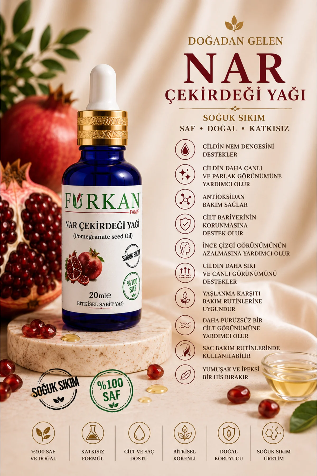 Nar Çekirdeği Yağı 20ml