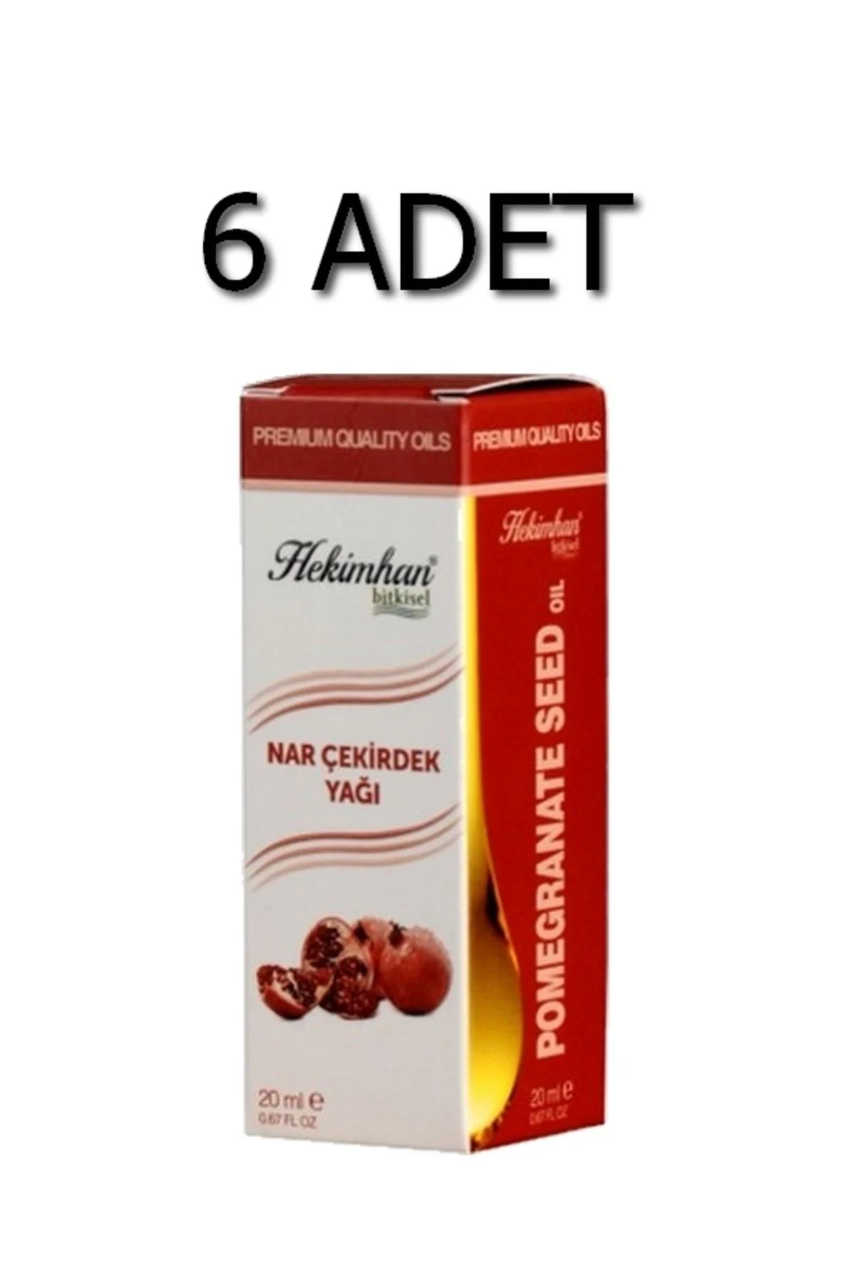 Nar Çekirdeği Yağı 20 Ml 6 Adet Nar Çekirdeği Yağı 20 Ml 6 Adet