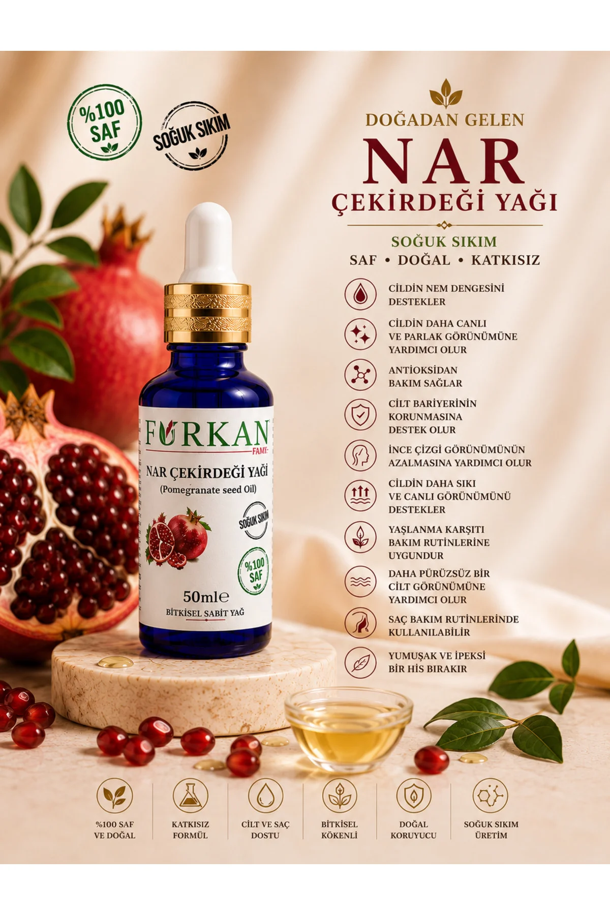 Nar Çekirdeği Yağı 50ml