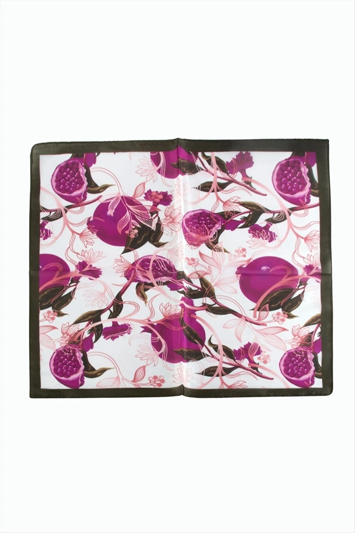 Nar Desenli Zr Şifon Fular 50*50 cm